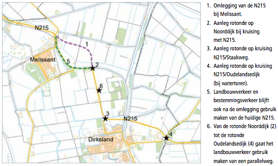 Bereikbaarheid en maatregelen N215