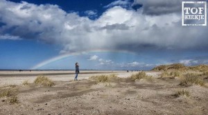 Uitwaaien op het strand