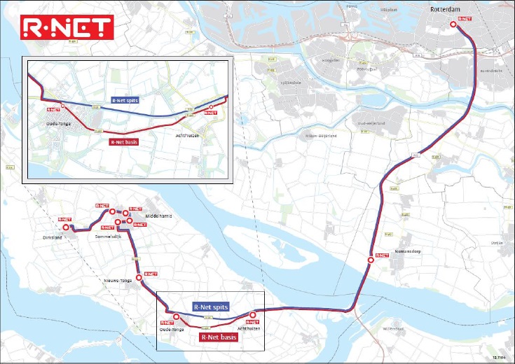 R-Net busroute voor gunstige vacatures Hoeksche Waard